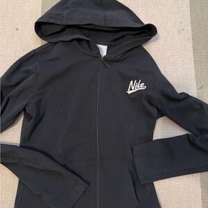 Nike Women's Black Zip-Up Hoodie
